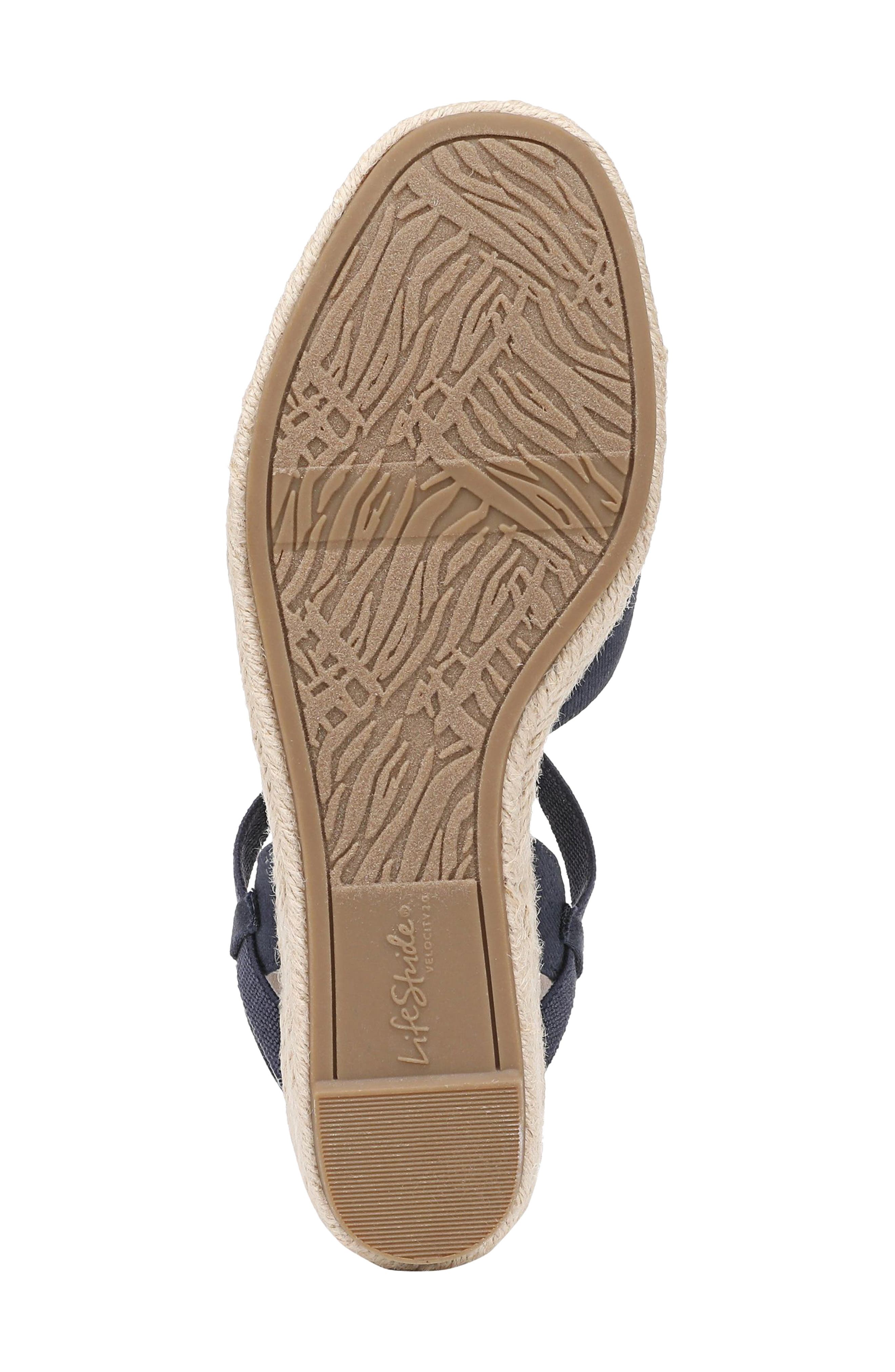 Pilar Slingback Espadrille Platform Wedge Sandal, Alternate, color, LUX NAVY