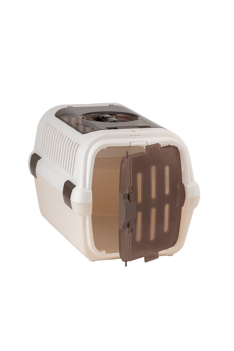 Double Door Pet Carrier II Collapsible, Small White, Alternate, color, Multicolored