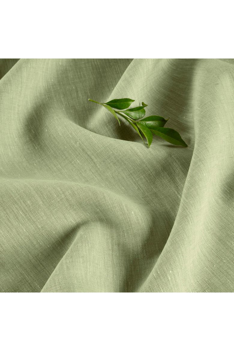 Linen Dinner Napkins Set of 4, 20 x 20" - Athena, Alternate, color, Chambray Olive