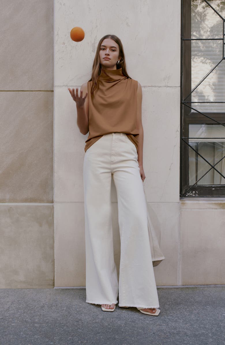 Marcella Finch French Terry Funnel Neck Top, Alternate, color,