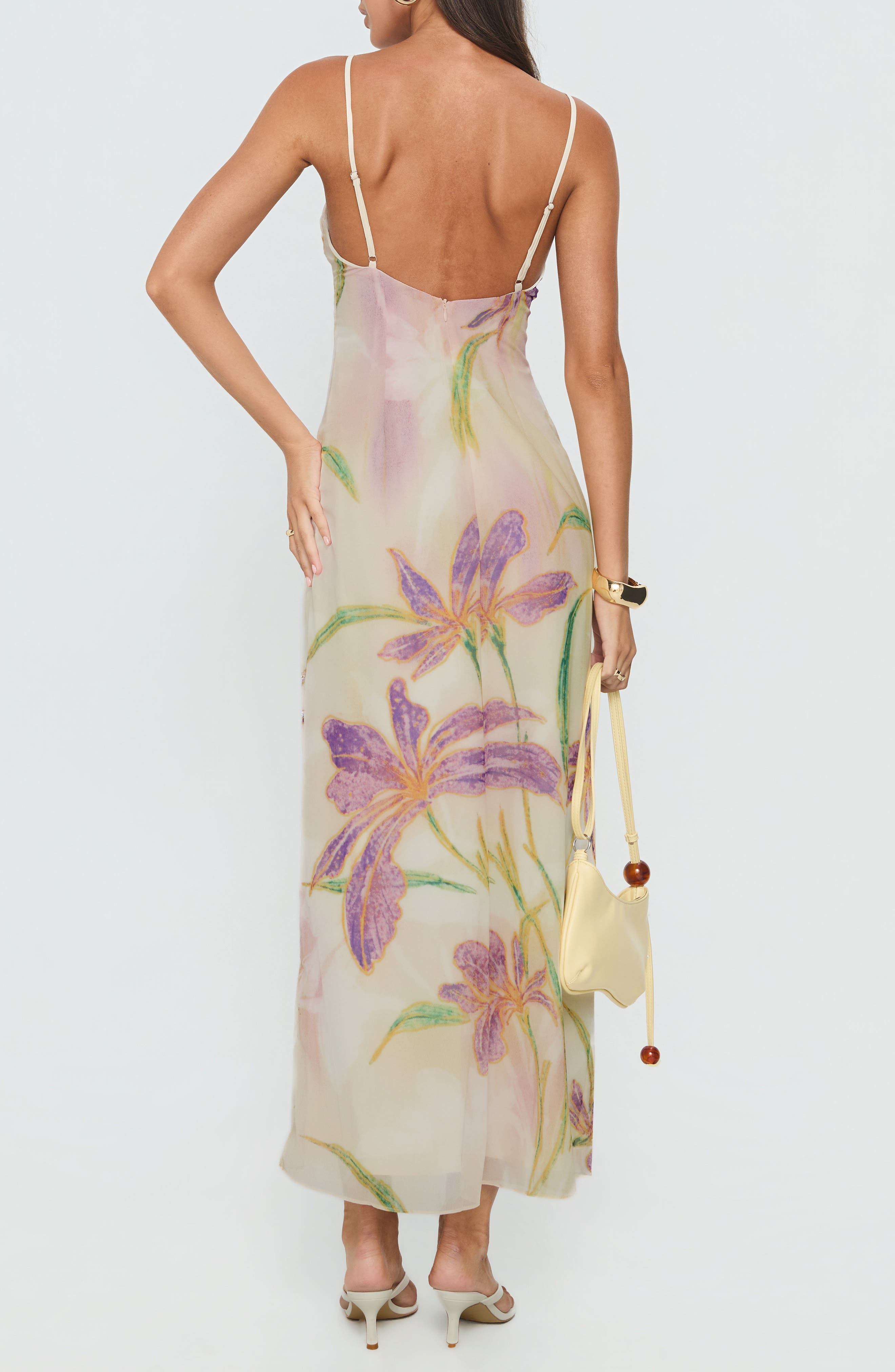 Isakaia Floral Beaded Maxi Dress - image 2