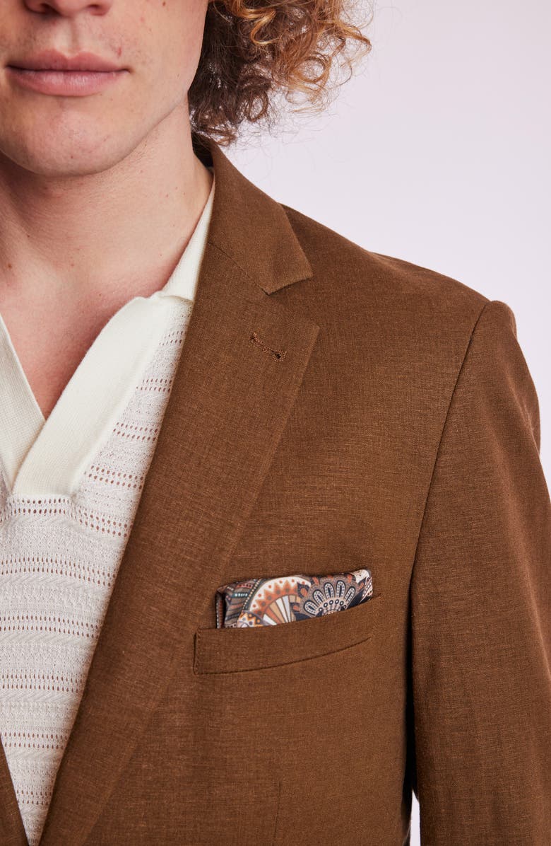 PAISLEY & GRAY Dover Slim Fit Sport Coat, Alternate, color, Brown Linen
