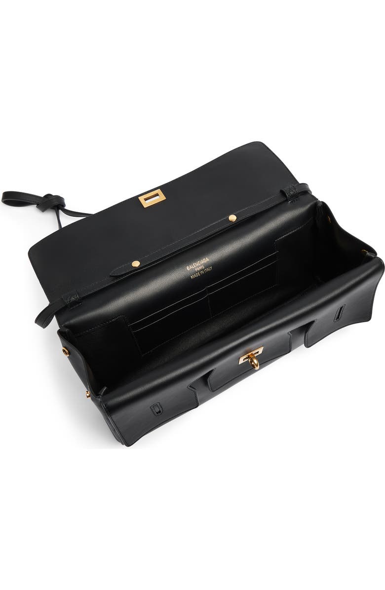 Balenciaga Bel Air Leather Clutch, Alternate, color,