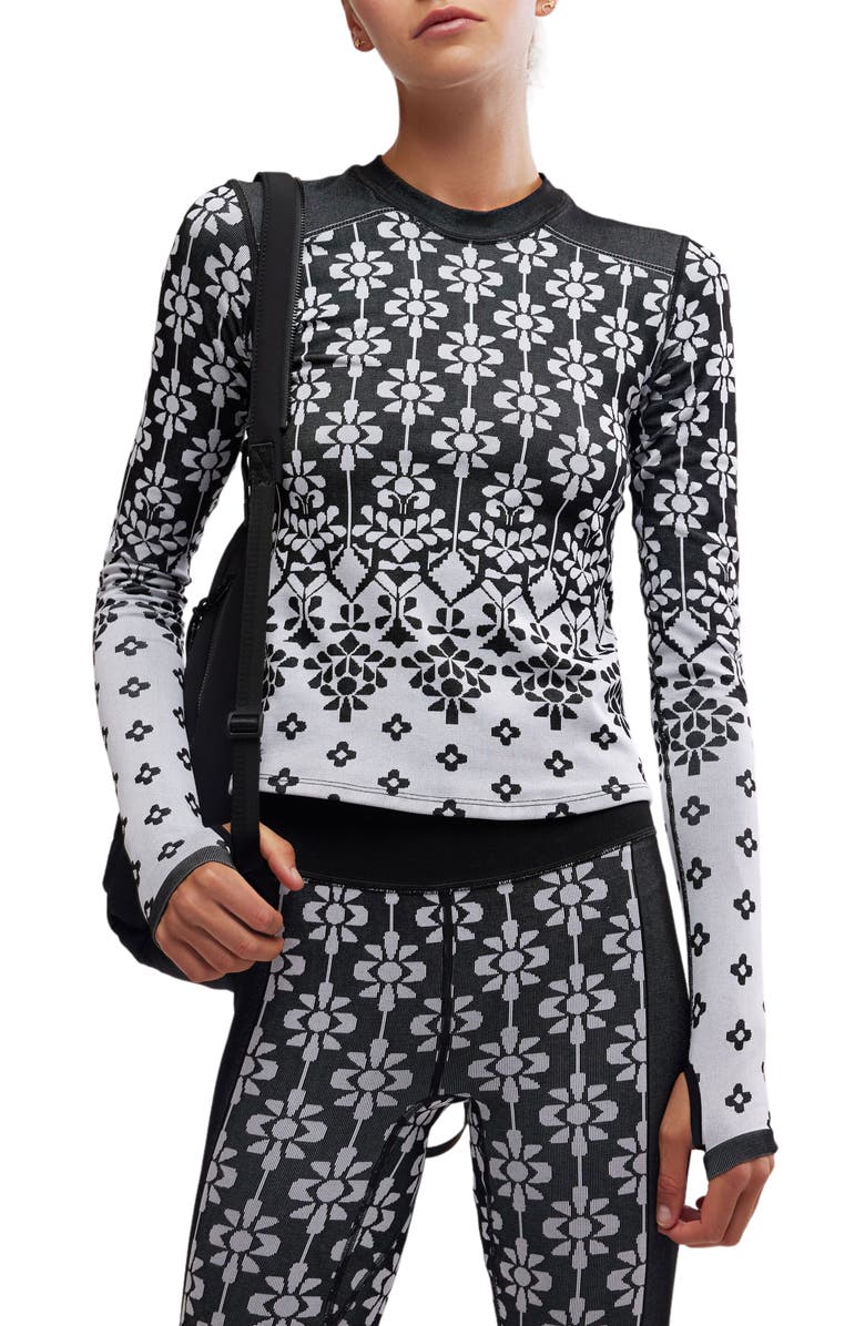 FP Movement by Free People Myoko Jacquard Layer T-Shirt, Main, color, 