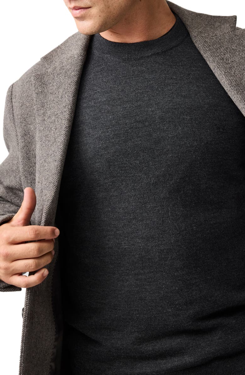 Rodd & Gunn York Bay Merino Wool Sweater, Alternate, color, Ash