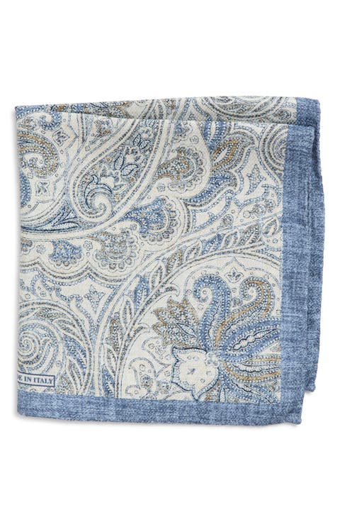 Paisley Silk Pocket Square