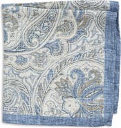 Nordstrom Paisley Silk Pocket Square