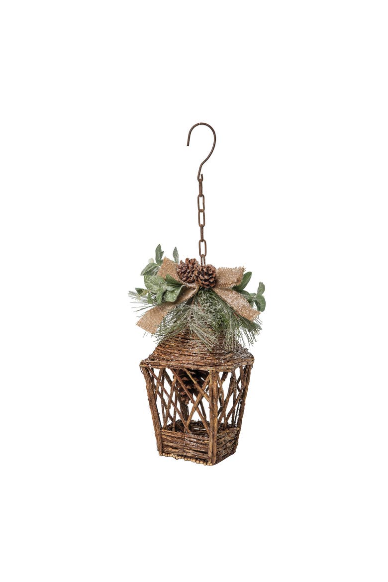 Pinecone Vine Lantern, Main, color, Brown