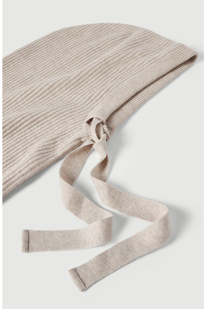 Cashmere English rib knit balaclava, Alternate, color, Panama