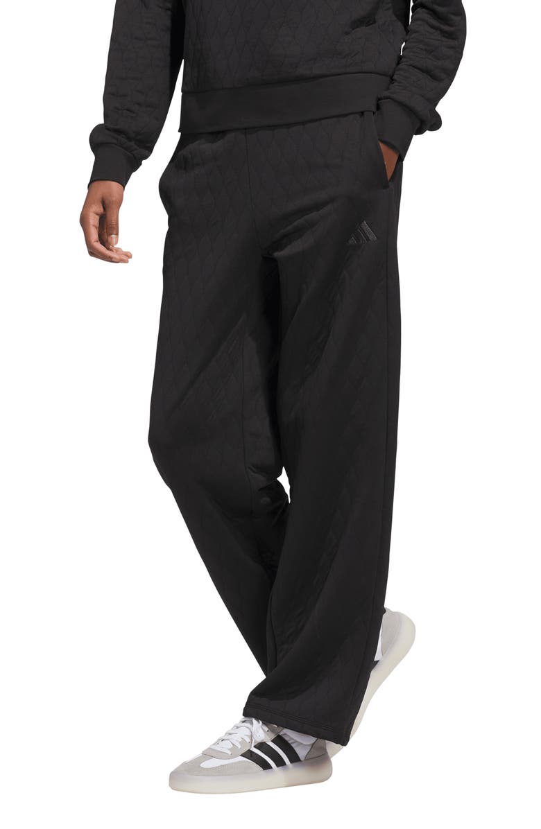adidas Quilted Pants, Alternate, color, Black