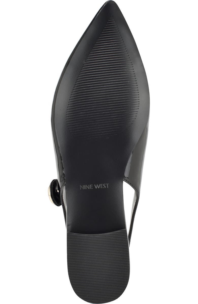 Nine West Brulia Slingback Pointed Toe Flat, Alternate, color,