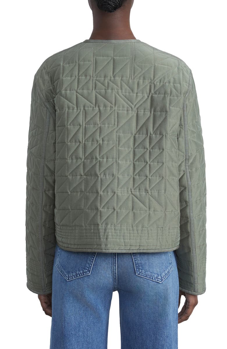 Lafayette 148 New York Nash Reversible Quilted Cotton Blend Jacket, Alternate, color, 