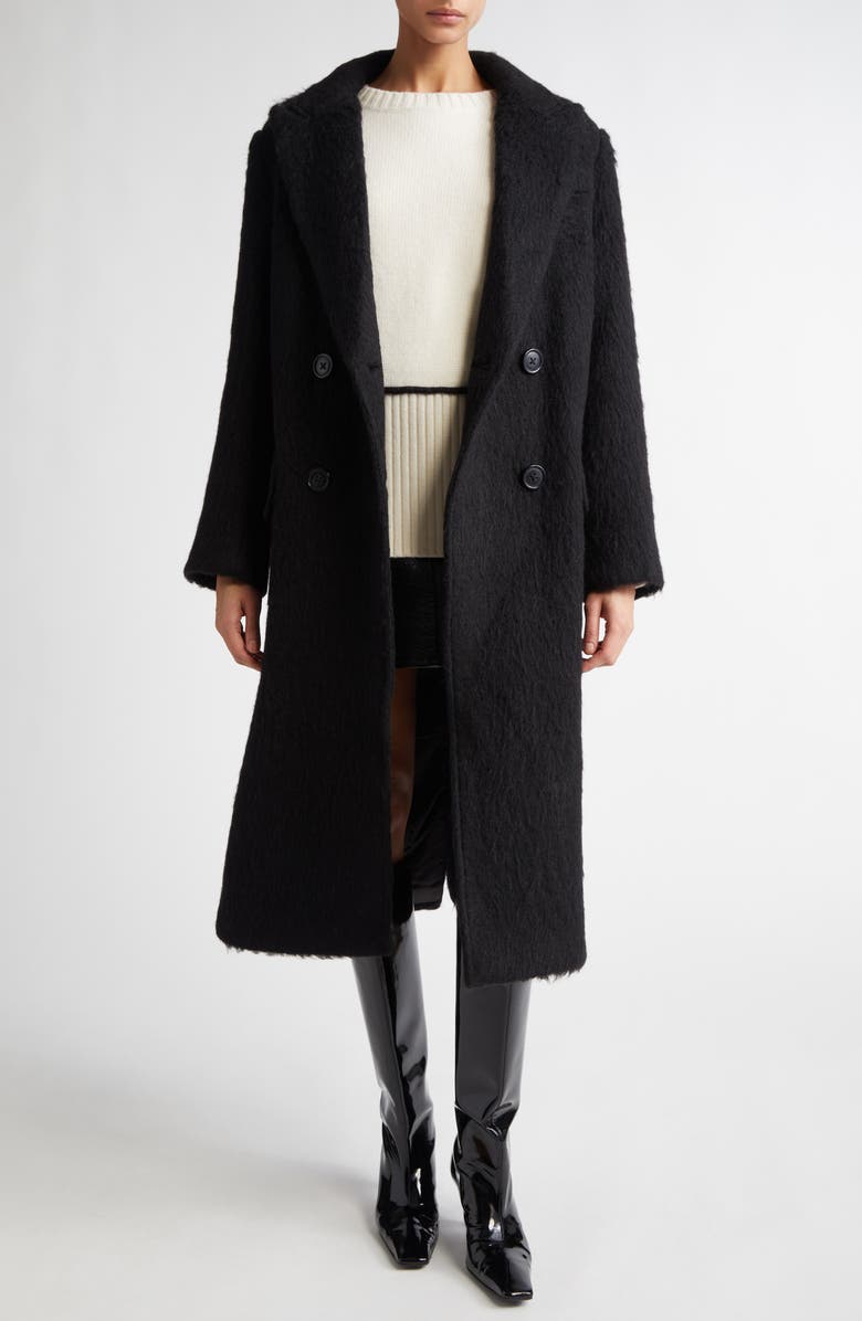 Stand Studio Essa Double Breasted Wool Blend Coat, Main, color, 