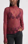 Treasure & Bond Sheer Lace Top