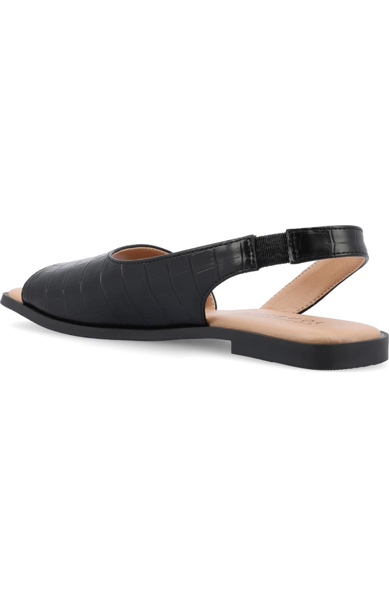 Journee Collection Brinsley Slingback Sandal, Alternate, color, Black