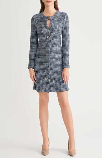 x Lani Lynn Keyhole Cutout Tweed Knit Minidress