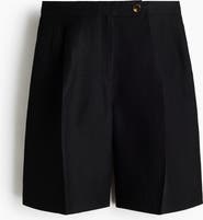 H&M Linen-blend Bermuda Shorts