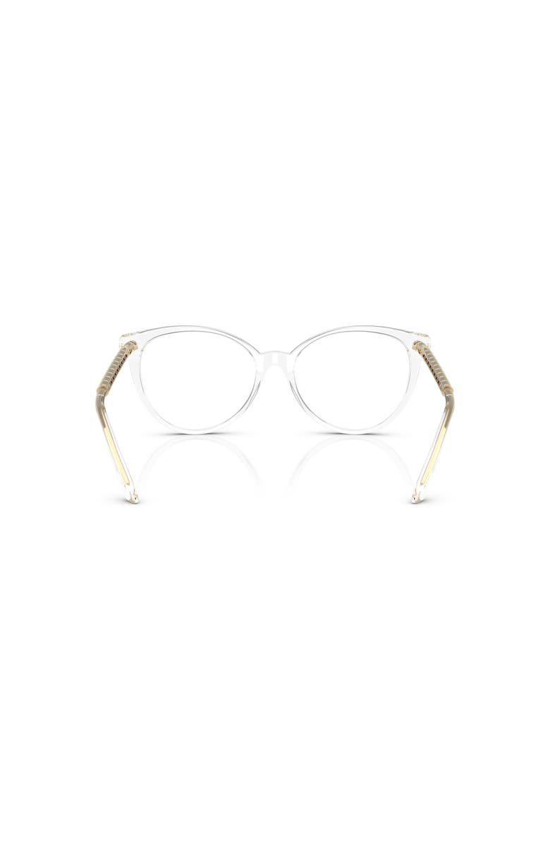 Versace 52mm Cat Eye optical glasses, Alternate, color, Transparent