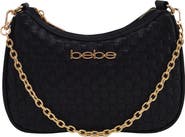 bebe Yara Woven Crossbody Bag with Zip Pouch