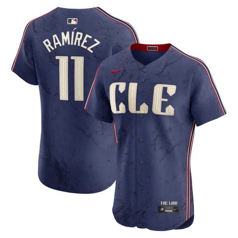 Men's Nike José Ramírez Navy Cleveland Guardians City Connect Elite Jersey