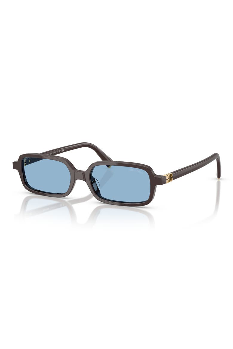 51mm Rectangular Sunglasses, Alternate, color, LIGHT BLUE