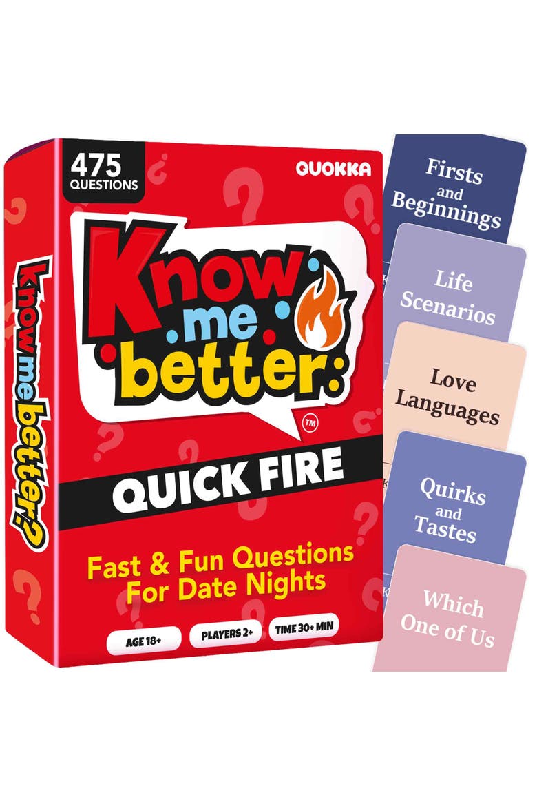 Couples Conversation & Date Night Card Games Set, Main, color, Quick Fire