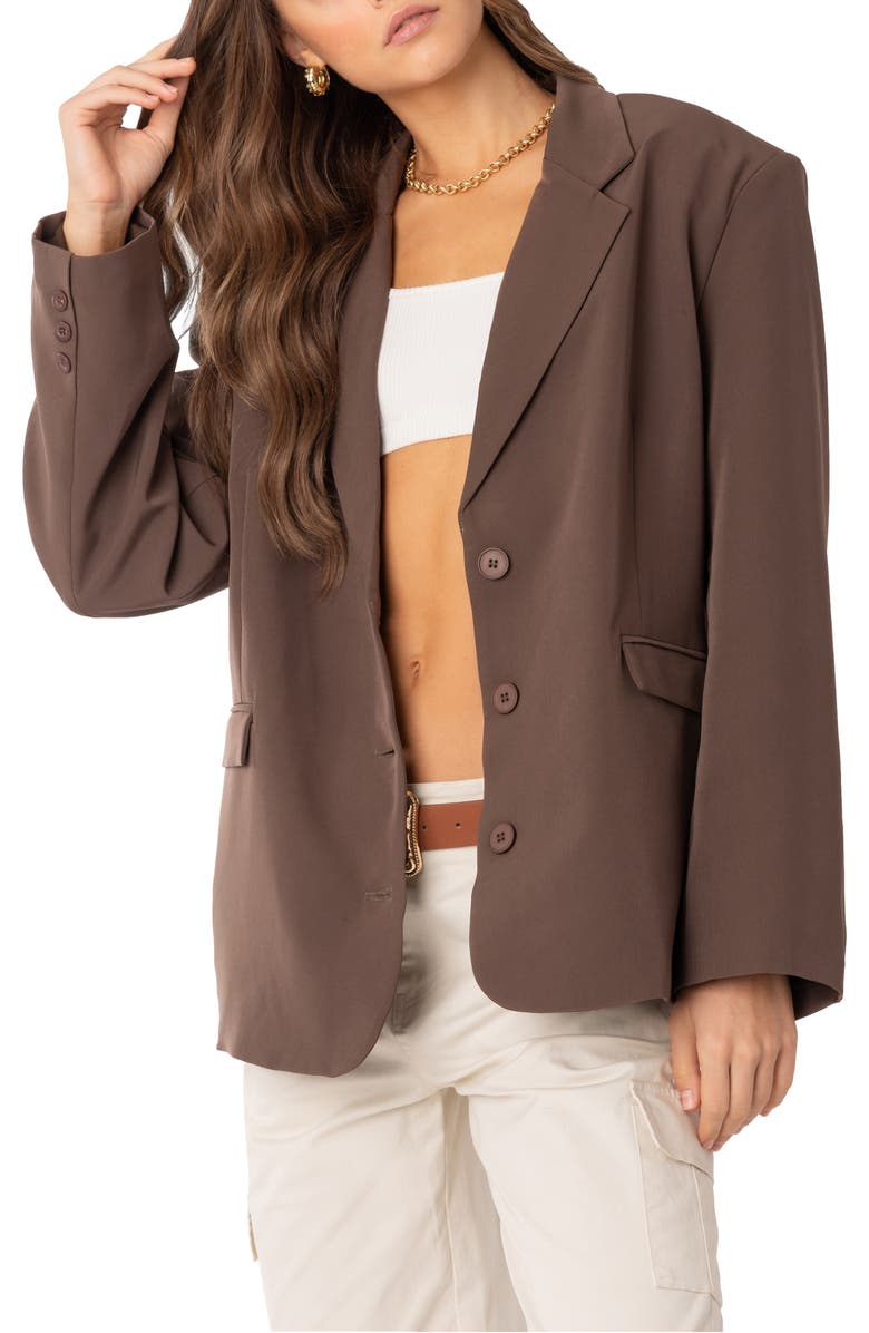 EDIKTED Hailey Oversize Blazer, Main, color, 