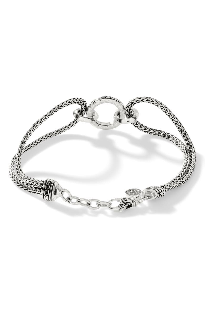 John Hardy Classic Chain Hammered Rope Bracelet, Alternate, color,