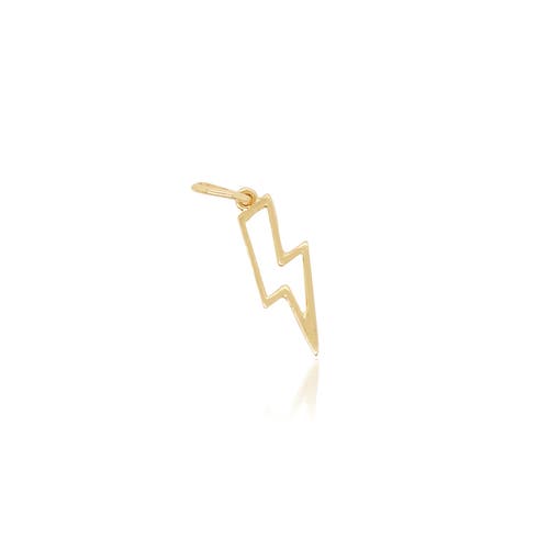 The Lovery Fine Jewelry Mini Gold Lightning Bolt Charm