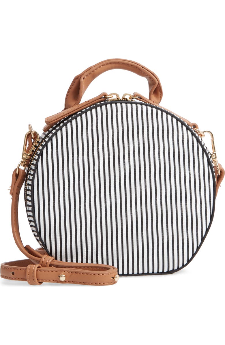 Malibu Skye Semi Round Faux Leather Bag, Main, color,