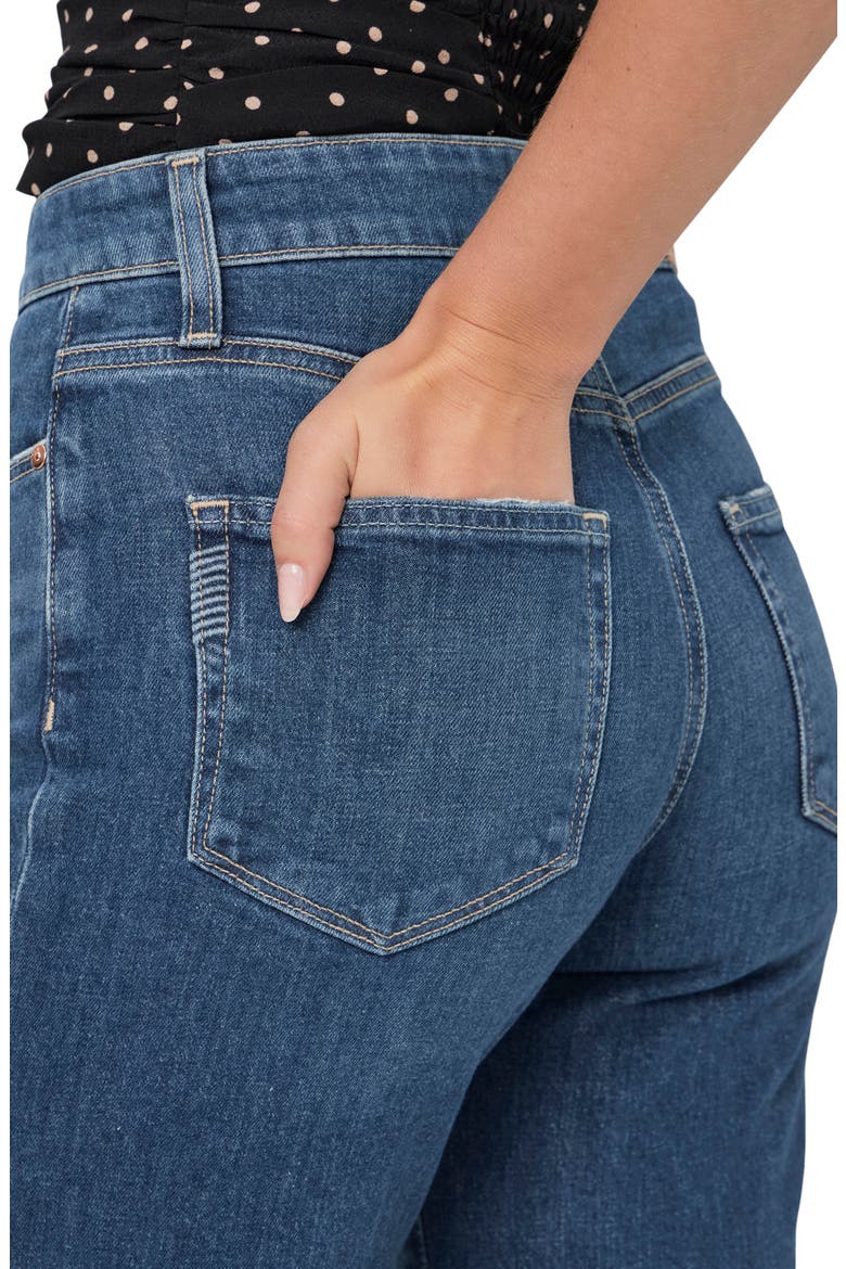 Anessa High Waist Raw Hem Wide Leg Jeans, Alternate, color, ANCIENT
