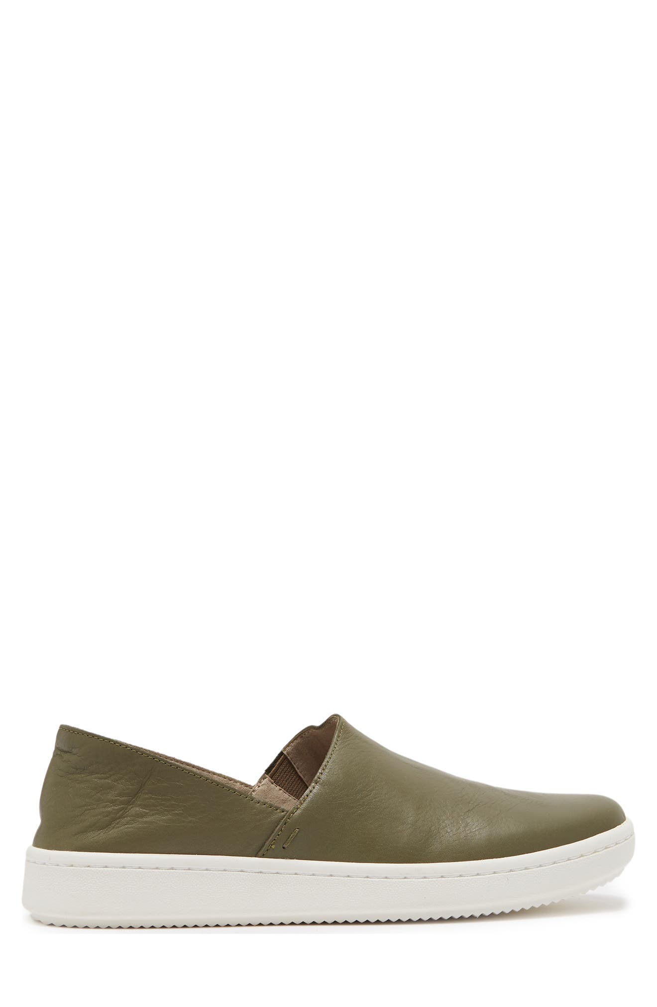 Panda Leather Slip-On Sneaker, Alternate, color, OLIVE