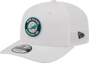 New Era Men's New Era White Miami Dolphins COOLERA 9SEVENTY Adjustable Hat