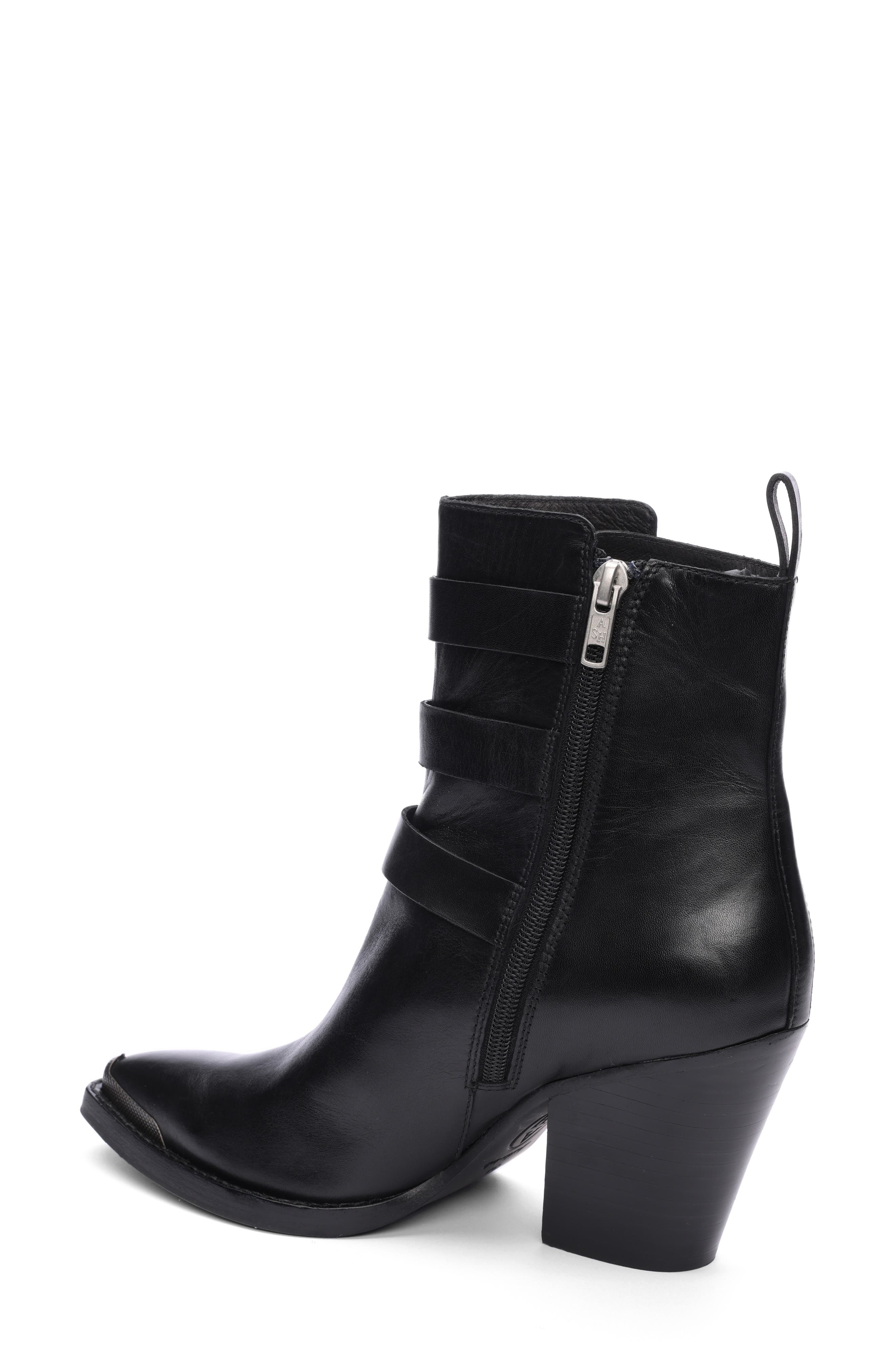 Ash Edwin Triple Buckle Zip Bootie, Alternate, color, 