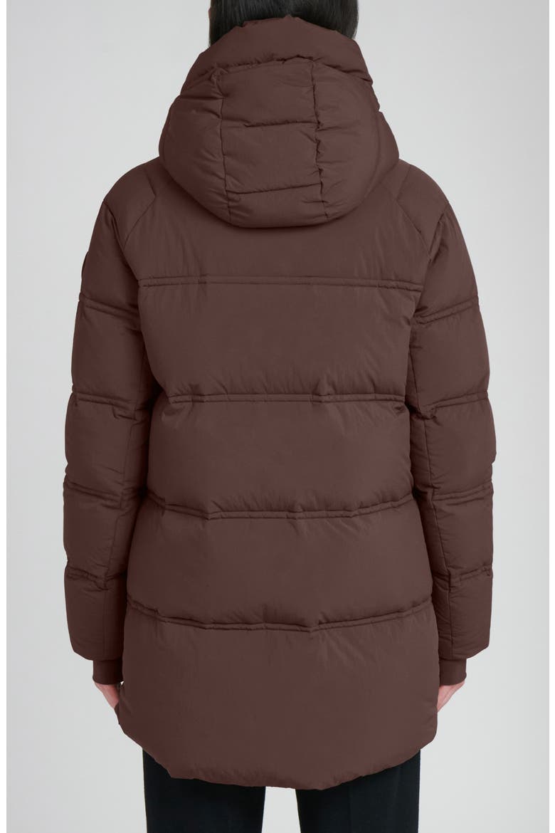 Orva Water Resistant Hooded Down Puffer Jacket, Alternate, color, DARK COFFEE