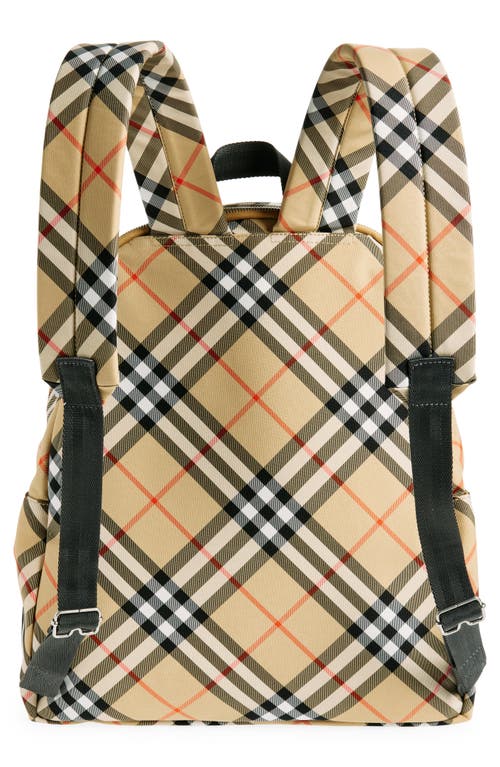 Burberry Men's Check Backpack In Sand