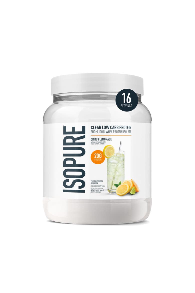 Clear Low Carb 100% Whey Protein Isolate Powder, Citrus Lemonade, 20g Protein, About 16 Servings, Alternate, color, None