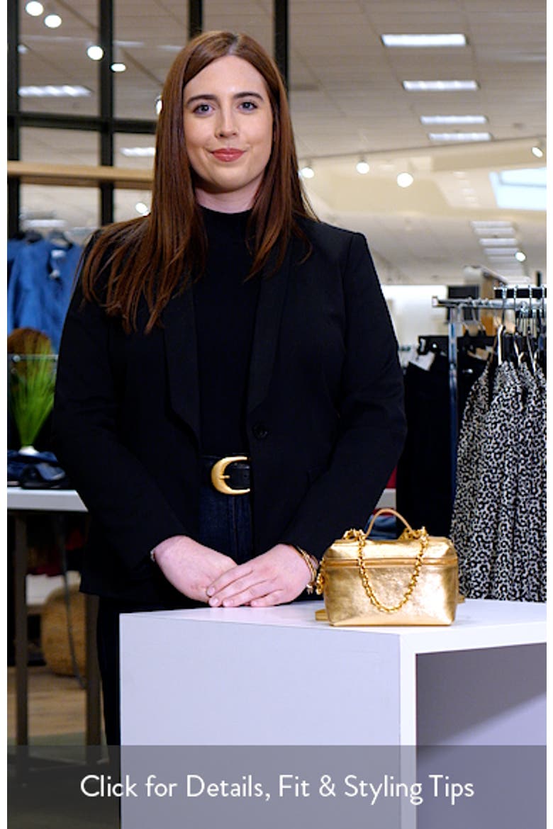 特価‼️ノーブランド　ゴールド　 本革　ショルダーバッグ Extra Small Le Pliage Xtra Gold Leather Crossbody Bag (Women
