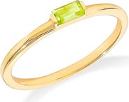 YS GEMS Baguette Gemstone Ring