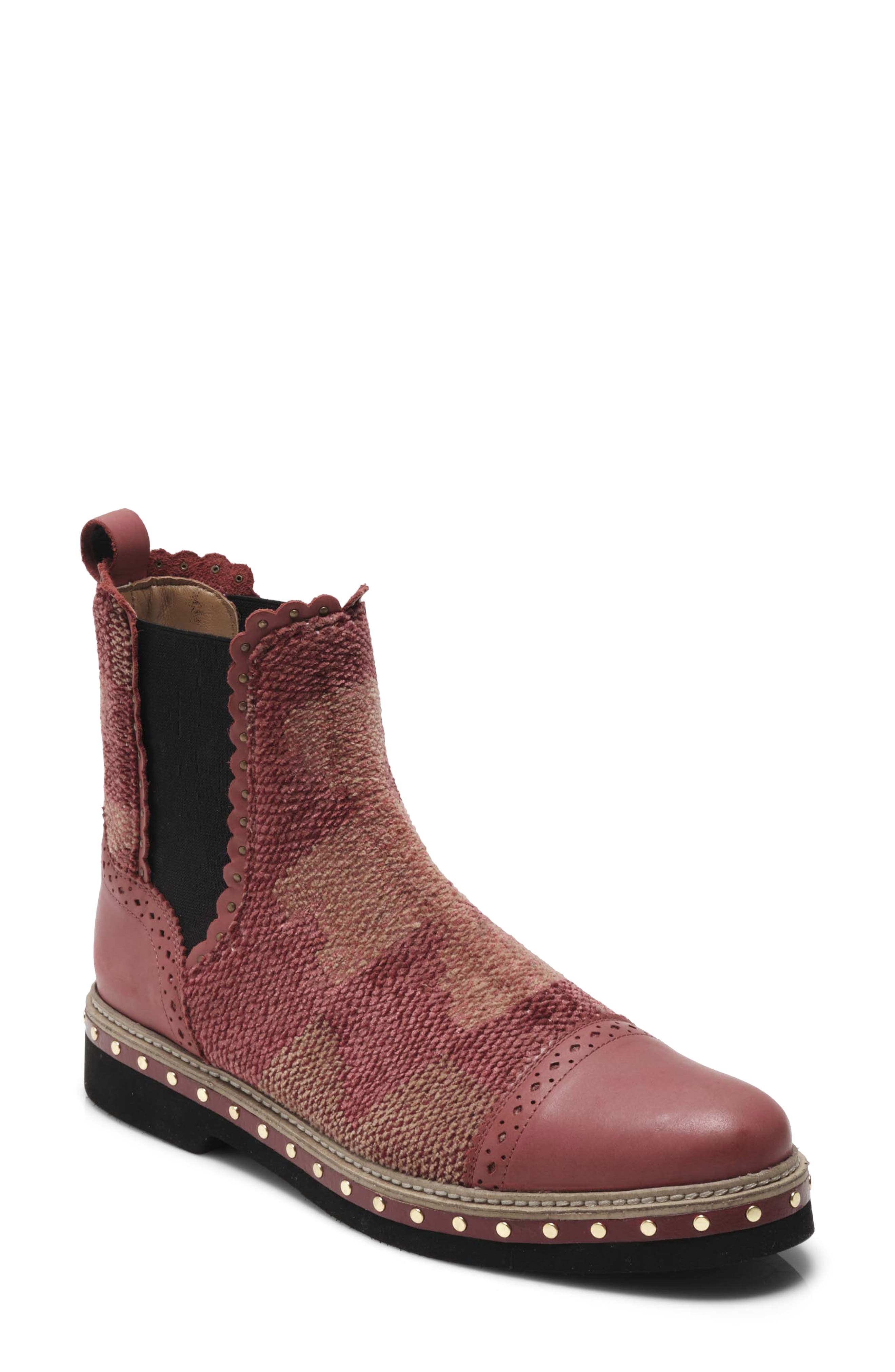 Atlas Chelsea Bootie, Main, color, BURGUNDY