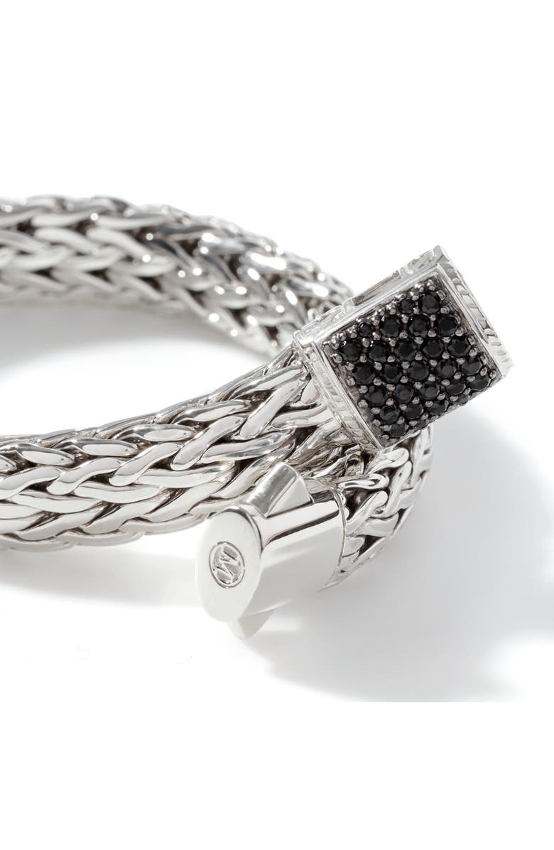 John Hardy Icon Bracelet, Sterling Silver, Pavé, 10.5mm, Alternate, color,