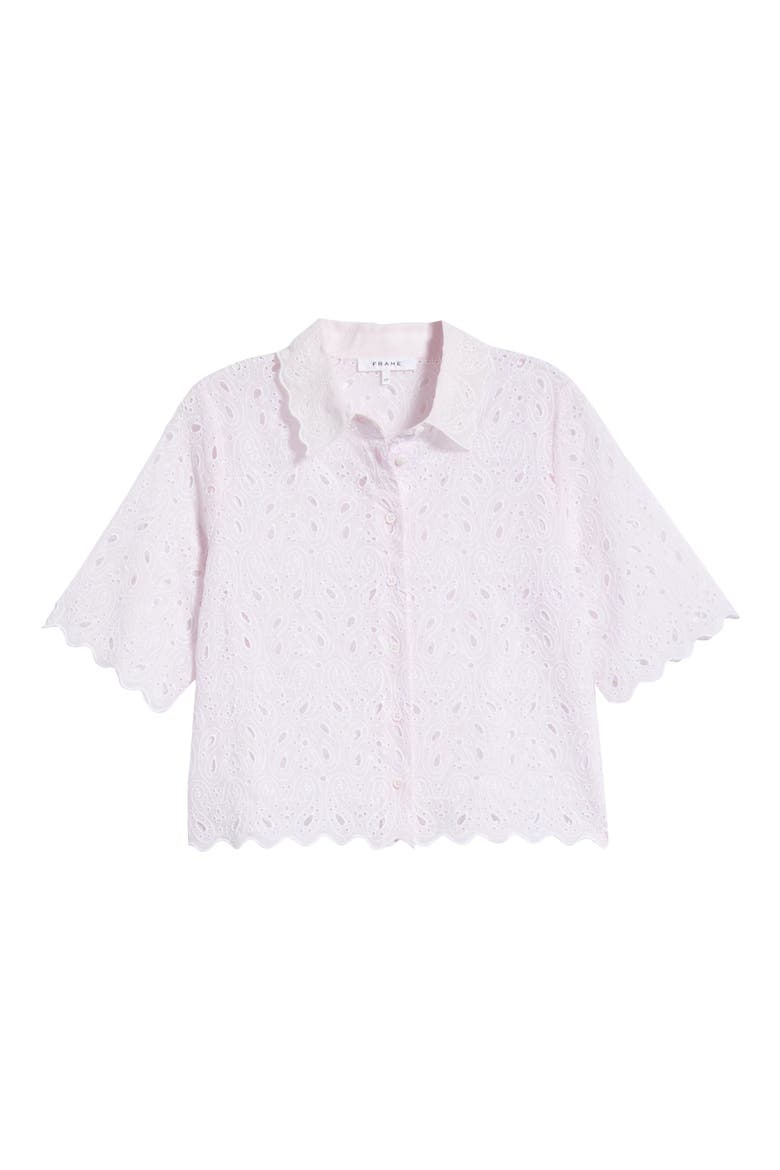 The Paisley Eyelet Shirt, Alternate, color, BUBBLE GUM