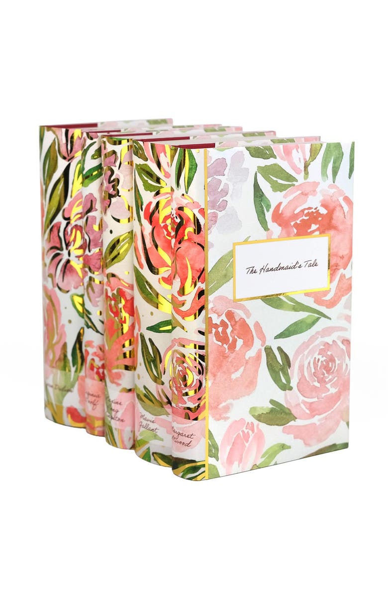 Juniper Books Spring Floral Influential Women Limited Edition Book Set, Alternate, color, Warm Floral With Gold Foil