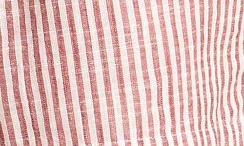Tommy Bahama Shoreline Stripe Cotton Cover-up Shorts In Pink