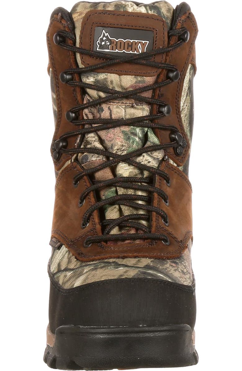 Rocky Waterproof 800G Insulated Outdoor Boot, Alternate, color, Brown And Mossy Oak Brk Up Inf