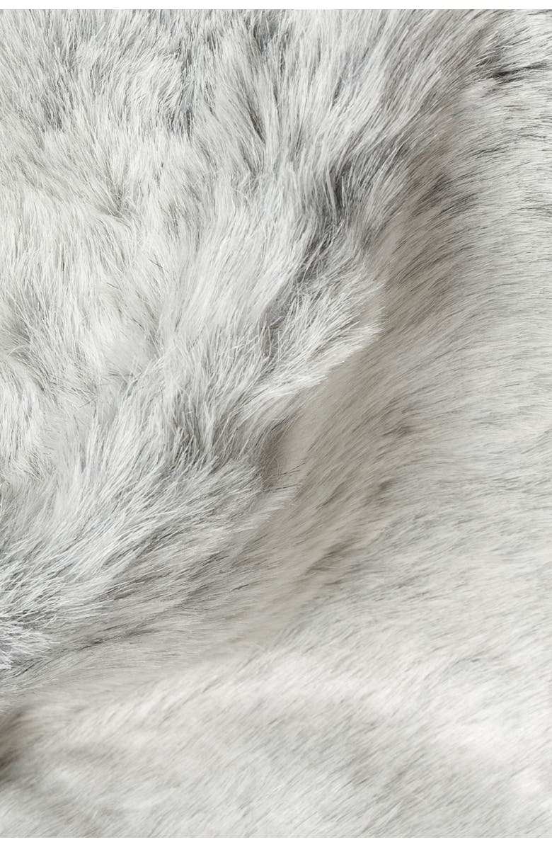 LUXE Grey Faux Cowhide Rug - 4.25 ft x 5ft, Alternate, color, 