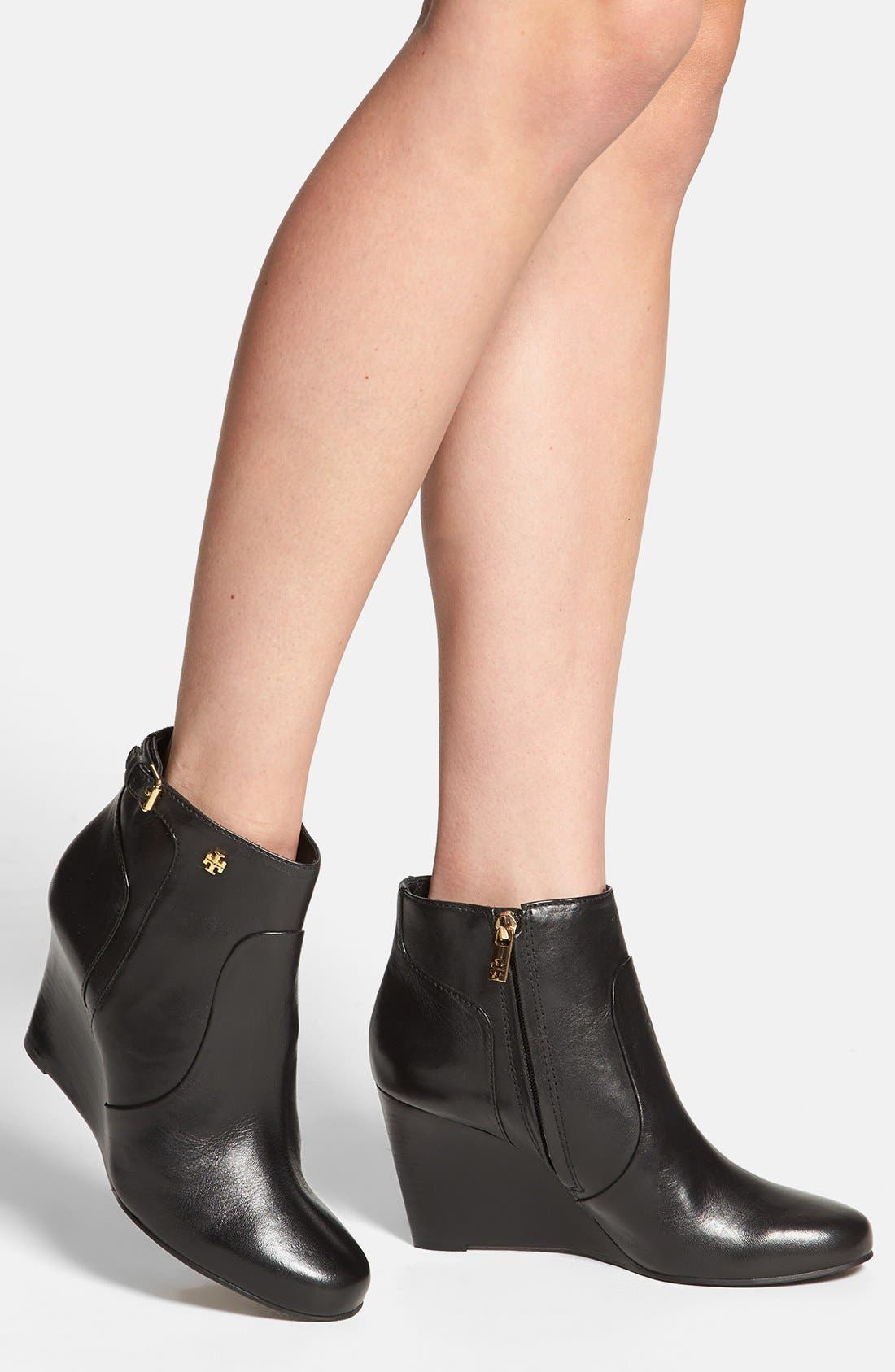 Tory Burch 'Milan' Wedge Bootie, Alternate, color, 