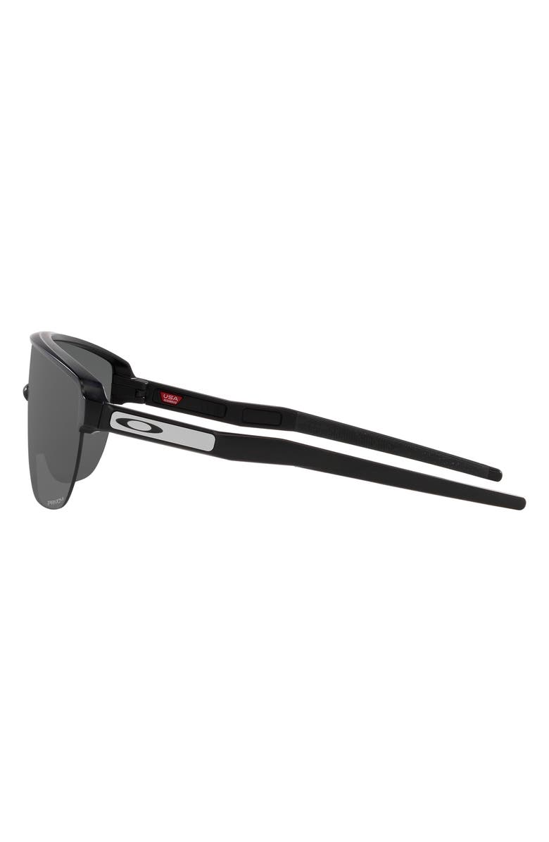 Oakley Corridor 42mm Semi Rimless Prizm<sup>™</sup> Shield Sunlgasses, Alternate, color, Matte Black