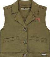 Stains and Stories by Babyface Embroidered Flower Vest