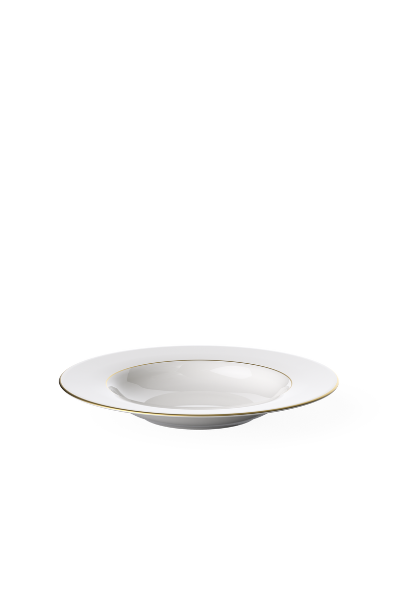 Villeroy & Boch Anmut Gold Rim Soup, Alternate, color, White